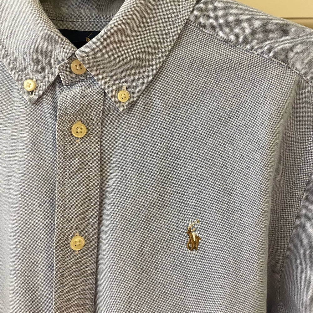 Ralph Lauren Light Blue Oxford Shirt - Picture 3 of 5